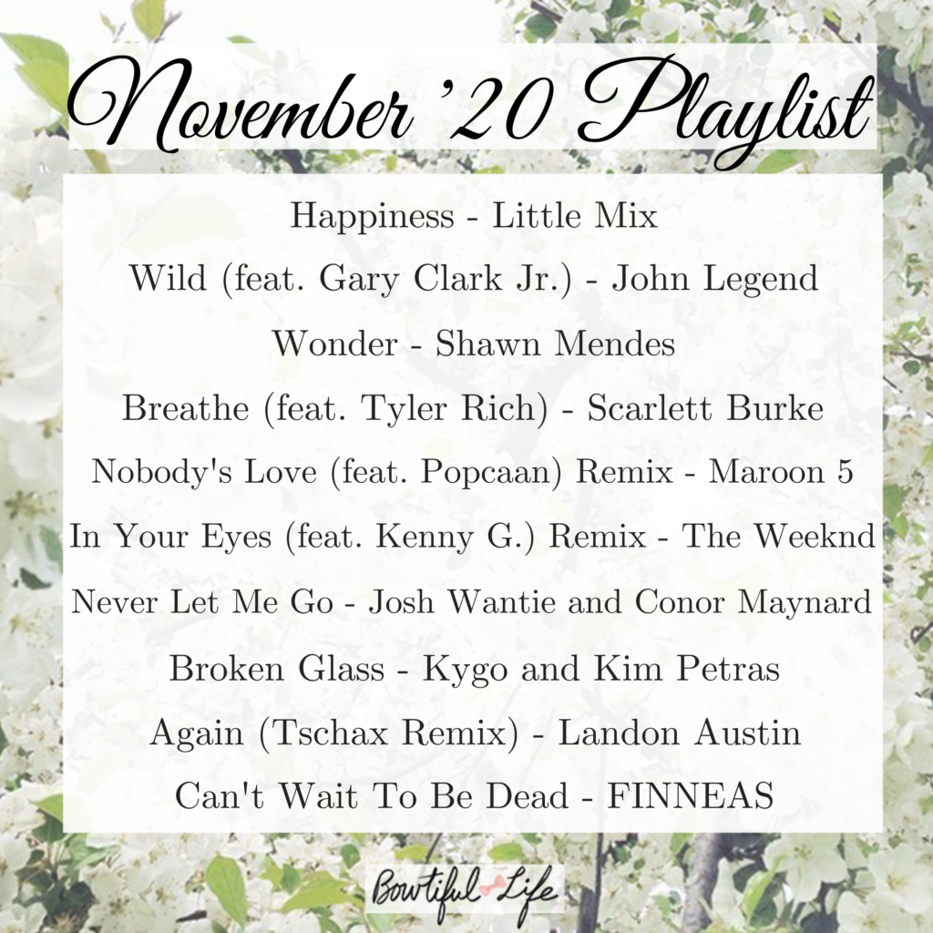 November ’20 Playlist - Bowtiful Life